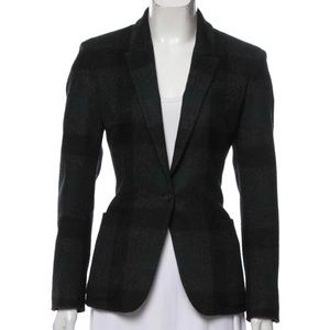 SOLD Jil Sander wool blazer sz 36 black gray green